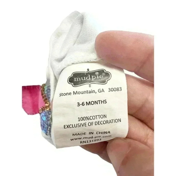 Mudpie Infant Girls Mermaid Bubble Romper Size 3-6 Months - Picture 8 of 9